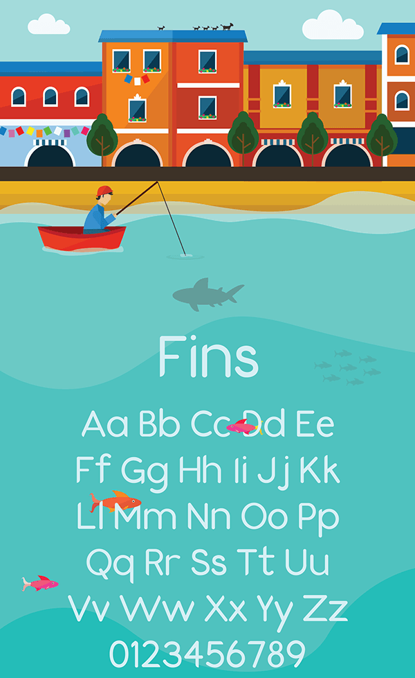 Free Font - Fins